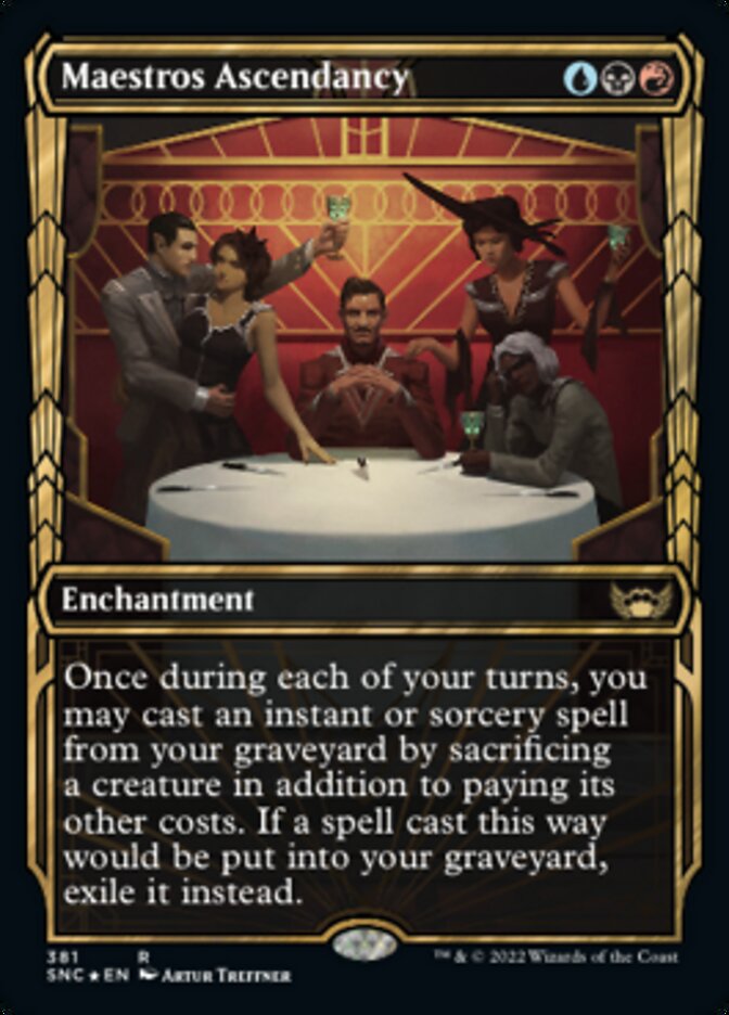 Maestros Ascendancy (Showcase Golden Age Gilded Foil) [Streets of New Capenna] | Gate City Games LLC