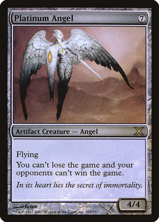 Platinum Angel (Premium Foil) [Tenth Edition] | Gate City Games LLC