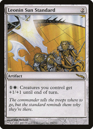 Leonin Sun Standard [Mirrodin] | Gate City Games LLC