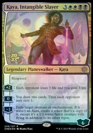 Kaya, Intangible Slayer [Phyrexia: All Will Be One Prerelease Promos] | Gate City Games LLC
