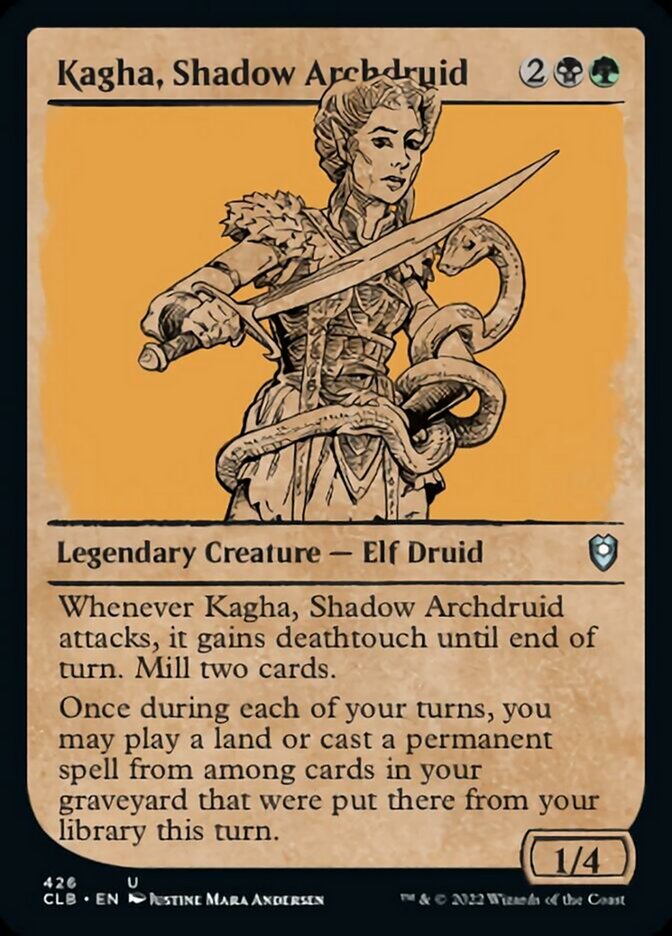 Kagha, Shadow Archdruid (Showcase) [Commander Legends: Battle for Baldur's Gate] | Gate City Games LLC