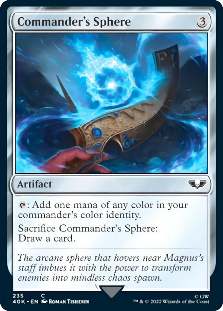 Commander's Sphere (235) (Surge Foil) [Universes Beyond: Warhammer 40,000] | Gate City Games LLC