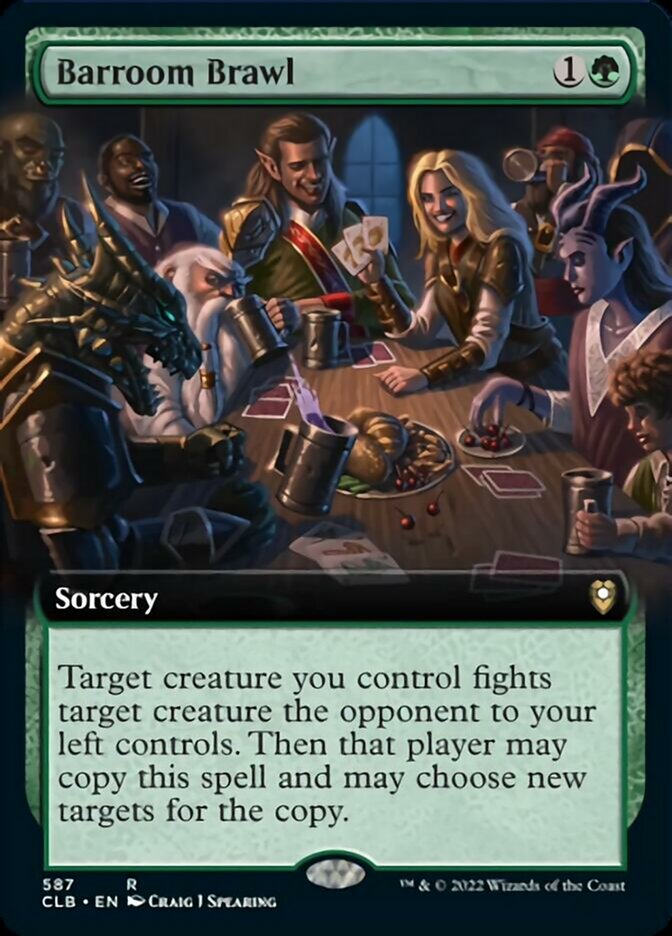 Barroom Brawl (Extended Art) [Commander Legends: Battle for Baldur's Gate] | Gate City Games LLC