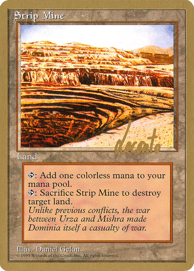 Strip Mine (Michael Loconto) [Pro Tour Collector Set] | Gate City Games LLC