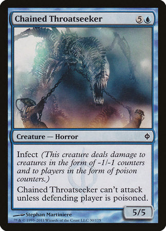 Chained Throatseeker [New Phyrexia] | Gate City Games LLC