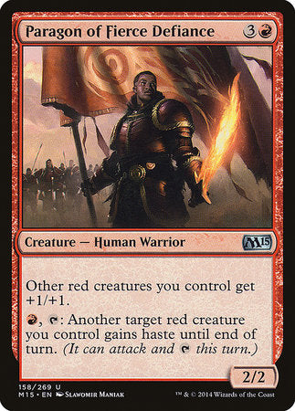 Paragon of Fierce Defiance [Magic 2015] | Gate City Games LLC