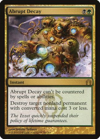 Abrupt Decay [Return to Ravnica] | Gate City Games LLC