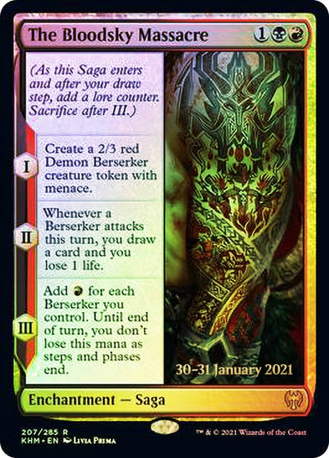 The Bloodsky Massacre [Kaldheim Prerelease Promos] | Gate City Games LLC