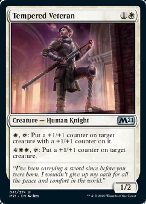 Tempered Veteran [Core Set 2021] | Gate City Games LLC