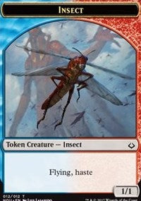 Insect // Warrior Double-sided Token [Hour of Devastation Tokens] | Gate City Games LLC