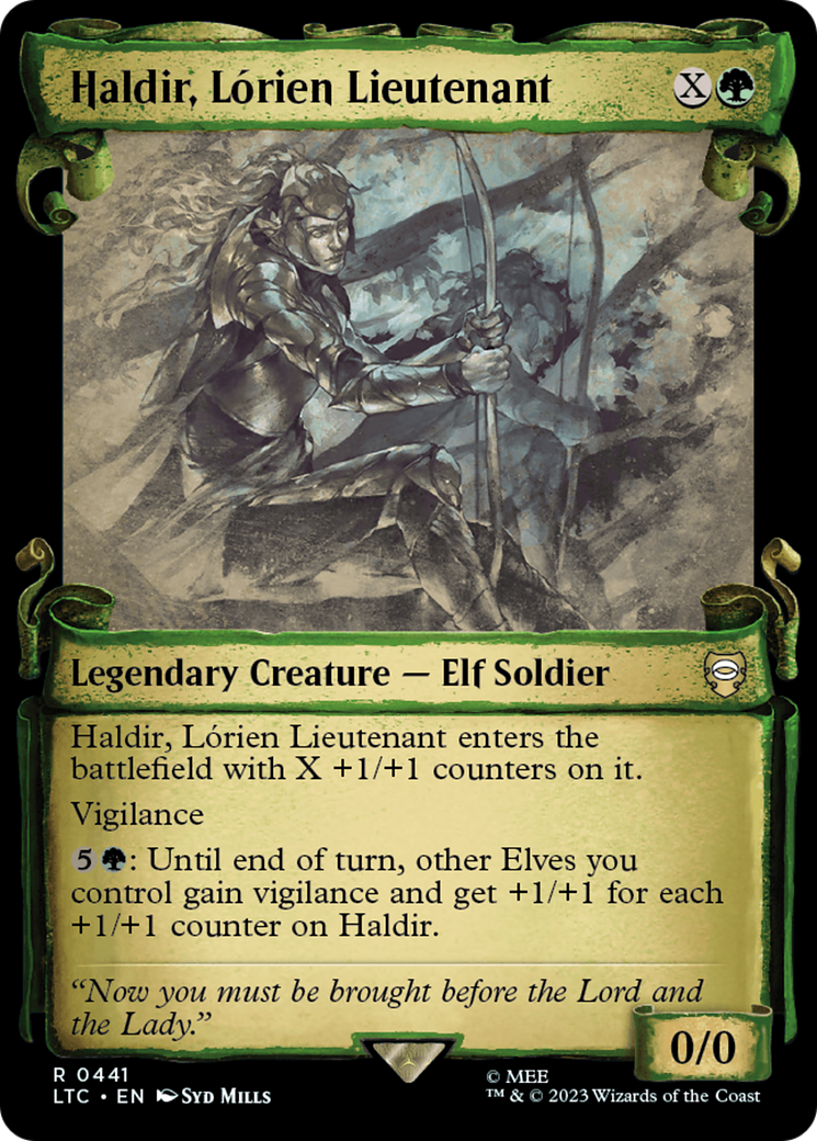 Haldir, Lorien Lieutenant [The Lord of the Rings: Tales of Middle-Earth Commander Showcase Scrolls] | Gate City Games LLC