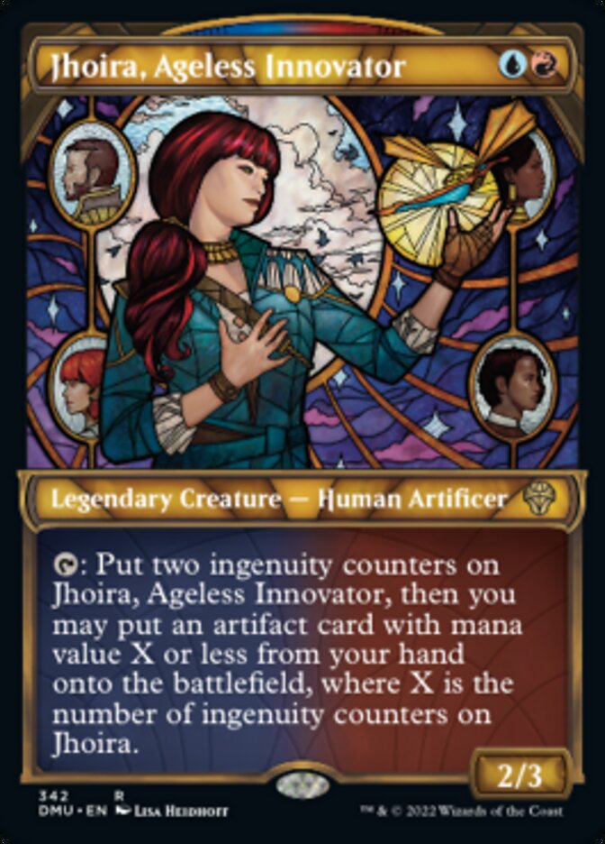 Jhoira, Ageless Innovator (Showcase Textured) [Dominaria United] | Gate City Games LLC