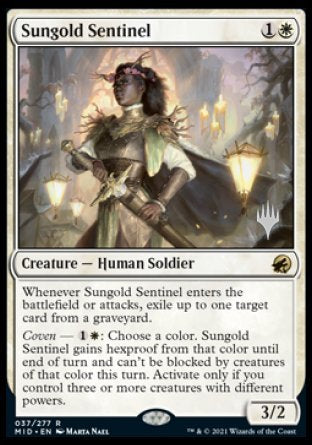 Sungold Sentinel (Promo Pack) [Innistrad: Midnight Hunt Promos] | Gate City Games LLC