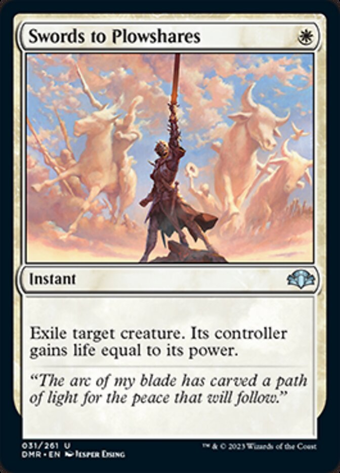Swords to Plowshares [Dominaria Remastered] | Gate City Games LLC