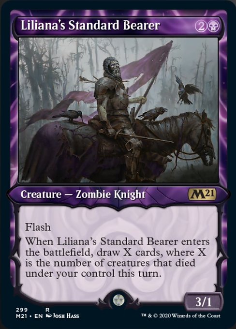 Liliana's Standard Bearer (Showcase) [Core Set 2021] | Gate City Games LLC