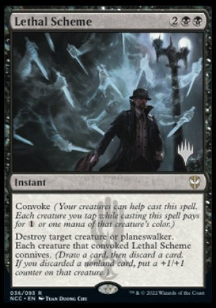 Lethal Scheme (Promo Pack) [Streets of New Capenna Commander Promos] | Gate City Games LLC