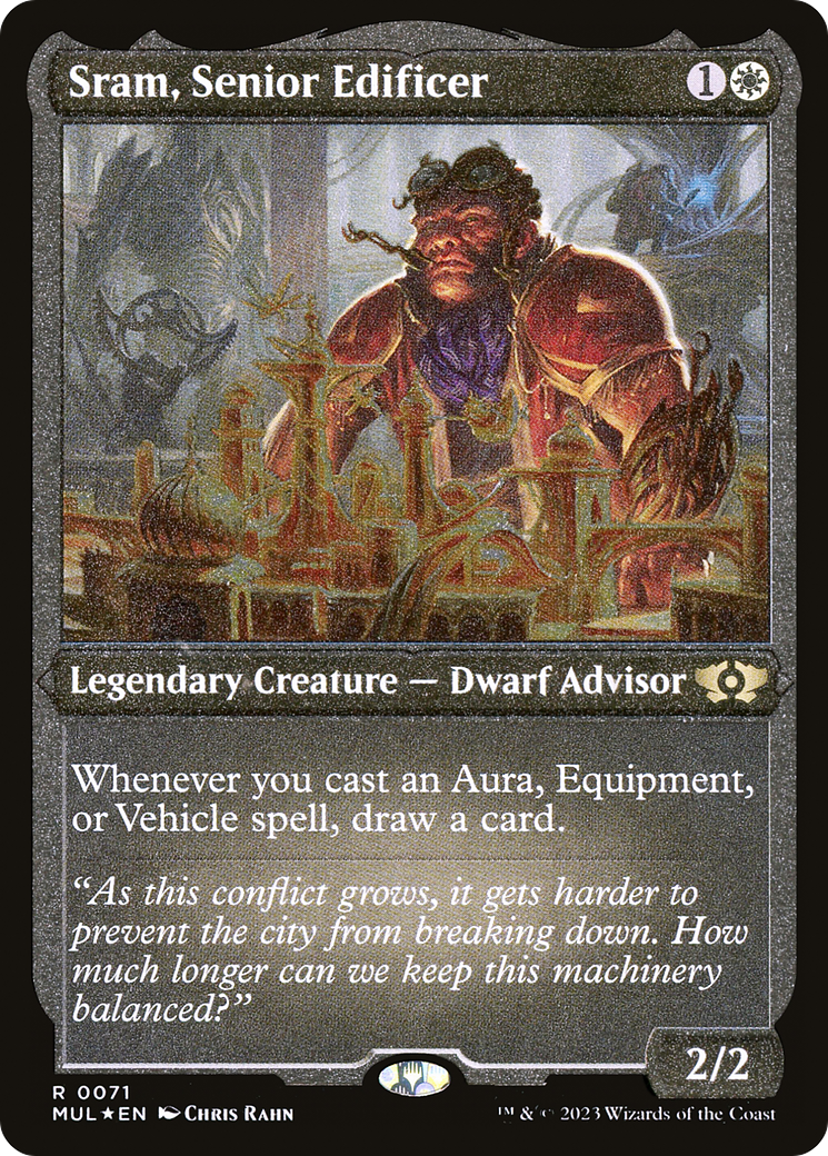 Sram, Senior Edificer (Foil Etched) [Multiverse Legends] | Gate City Games LLC