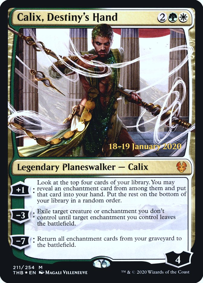 Calix, Destiny's Hand [Theros Beyond Death Prerelease Promos] | Gate City Games LLC