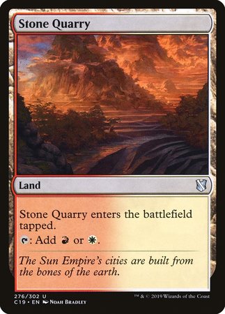 Stone Quarry [Commander 2019] | Gate City Games LLC