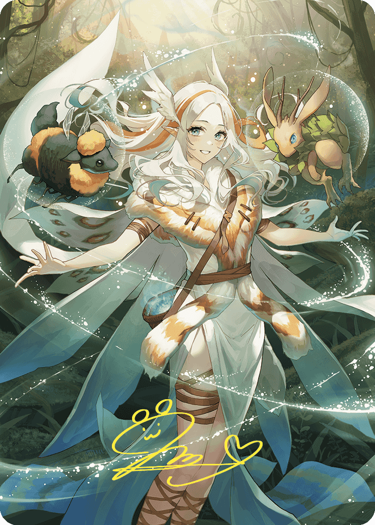 Greater Auramancy Anime Art Card (Gold-Stamped Signature) [Wilds of Eldraine Art Series] | Gate City Games LLC