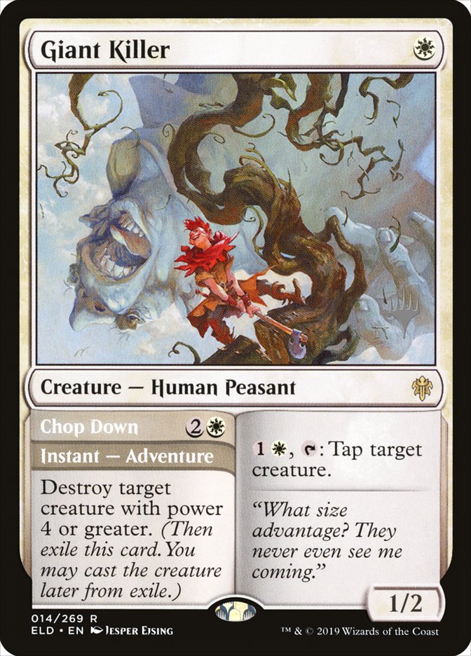 Giant Killer // Chop Down (Promo Pack) [Throne of Eldraine Promos] | Gate City Games LLC