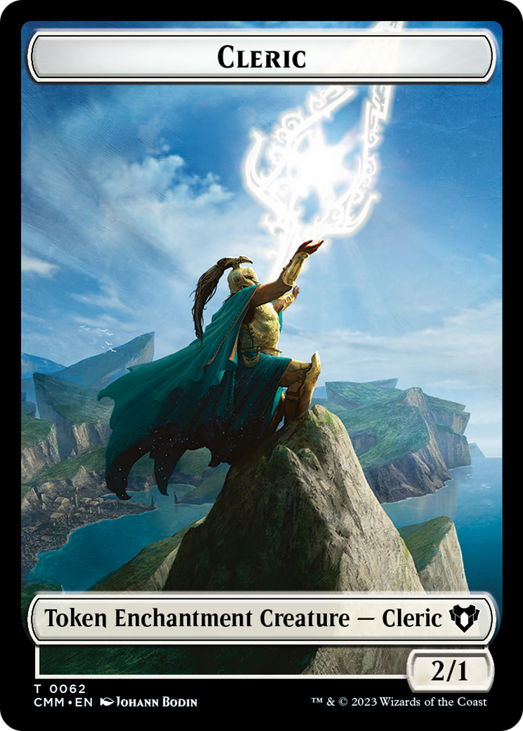 Cleric // Cat Beast Double-Sided Token [Commander Masters Tokens] | Gate City Games LLC