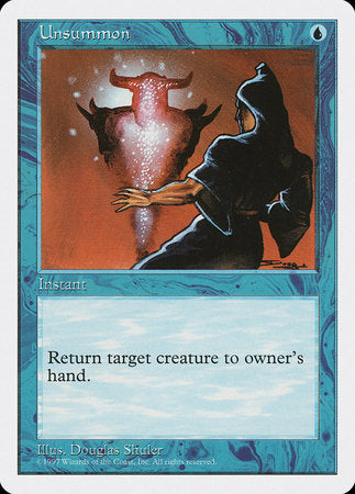 Unsummon [Fifth Edition] | Gate City Games LLC