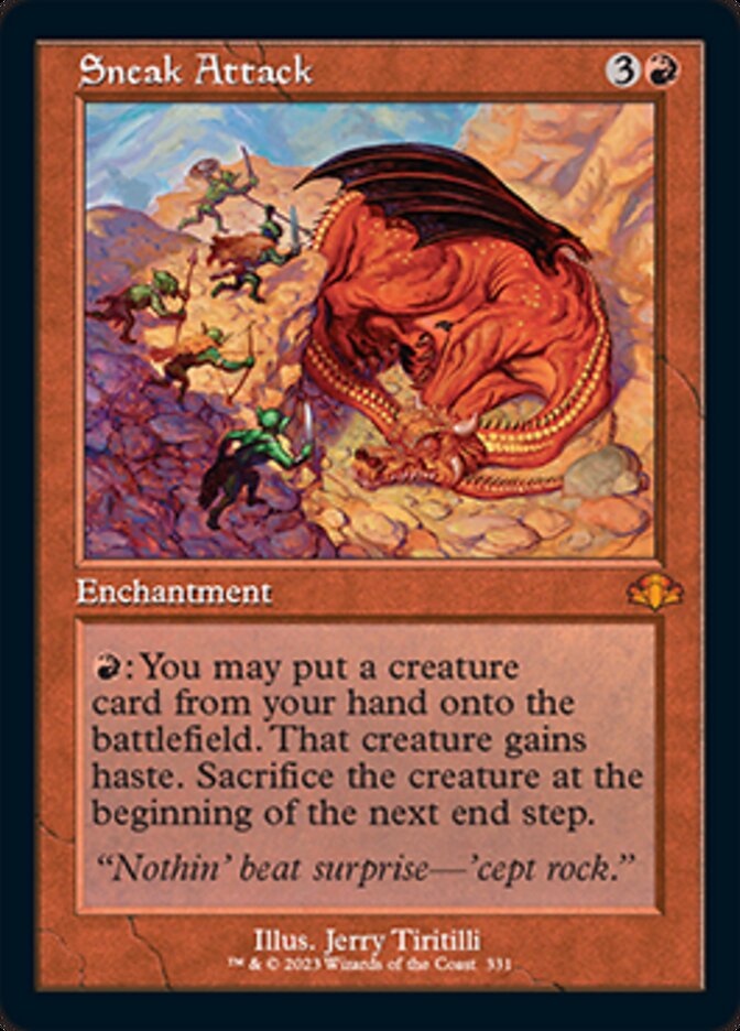 Sneak Attack (Retro) [Dominaria Remastered] | Gate City Games LLC