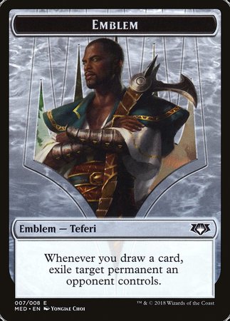 Emblem - Teferi, Hero of Dominaria [Mythic Edition Tokens] | Gate City Games LLC