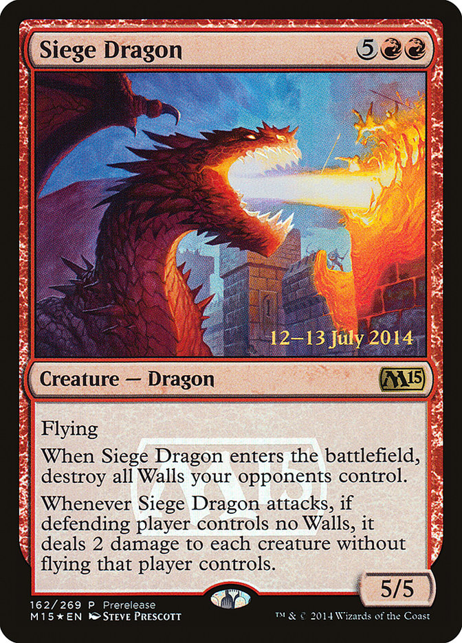 Siege Dragon [Magic 2015 Promos] | Gate City Games LLC