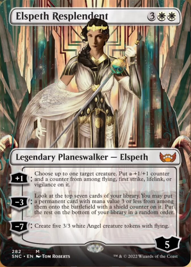 Elspeth Resplendent (Borderless) [Streets of New Capenna] | Gate City Games LLC