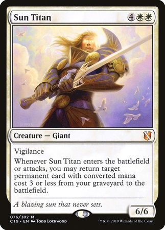 Sun Titan [Commander 2019] | Gate City Games LLC