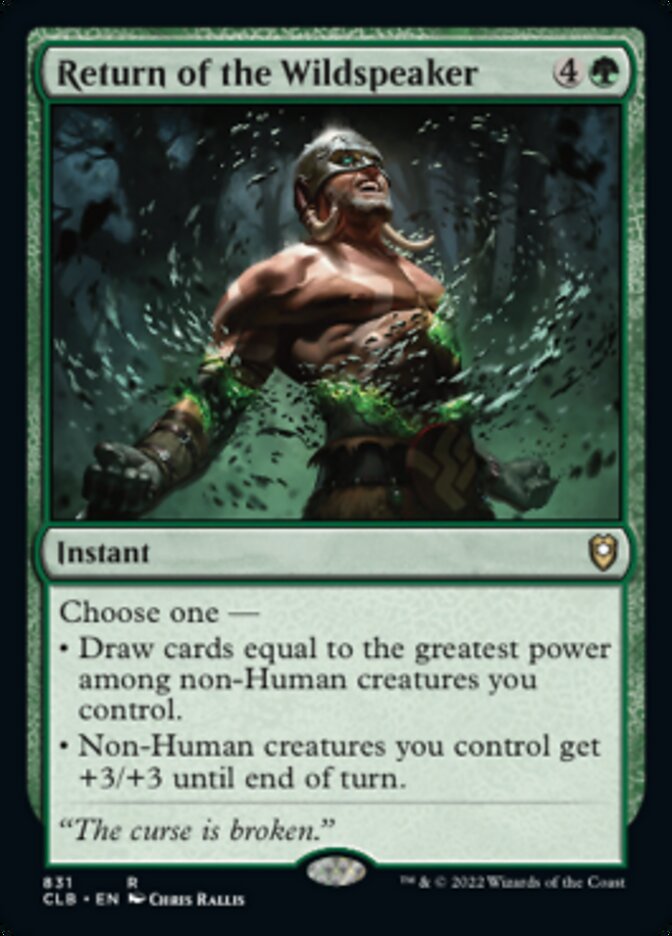 Return of the Wildspeaker [Commander Legends: Battle for Baldur's Gate] | Gate City Games LLC