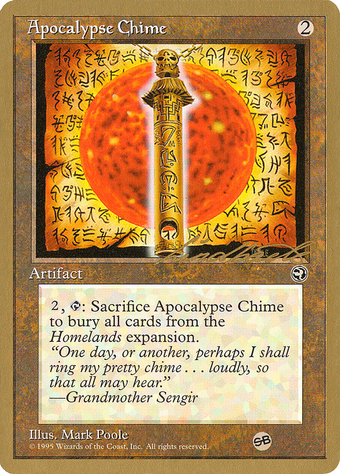 Apocalypse Chime (Leon Lindback) (SB) [Pro Tour Collector Set] | Gate City Games LLC