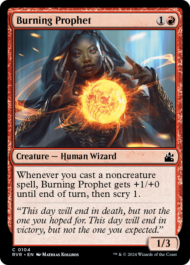 Burning Prophet [Ravnica Remastered] | Gate City Games LLC