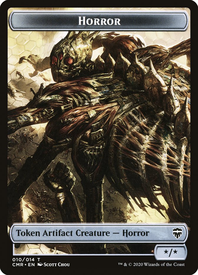 Horror Token [Commander Legends Tokens] | Gate City Games LLC