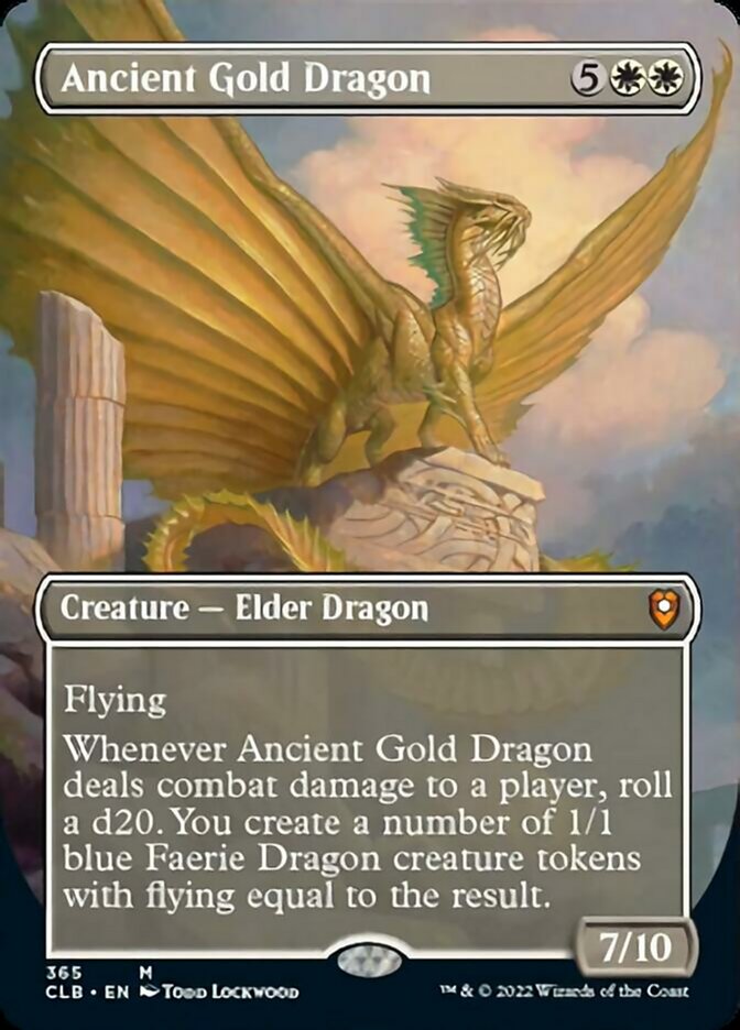 Ancient Gold Dragon (Borderless Alternate Art) [Commander Legends: Battle for Baldur's Gate] | Gate City Games LLC