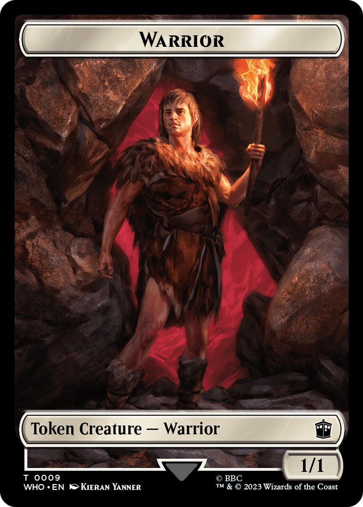 Warrior // Mark of the Rani Double-Sided Token [Doctor Who Tokens] | Gate City Games LLC