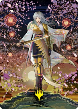 The Wandering Emperor 2 Art Card (Gold-Stamped Signature) [Kamigawa: Neon Dynasty Art Series] | Gate City Games LLC