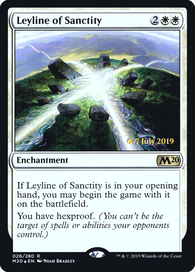 Leyline of Sanctity  [Core Set 2020 Prerelease Promos] | Gate City Games LLC