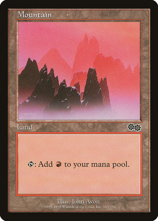 Mountain (345) [Urza's Saga] | Gate City Games LLC