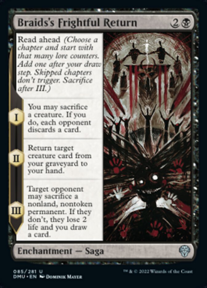 Braids's Frightful Return [Dominaria United] | Gate City Games LLC