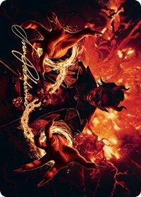 Tibalt's Trickery Art Card (Gold-Stamped Signature) [Kaldheim: Art Series] | Gate City Games LLC