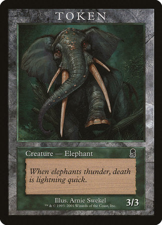 Elephant Token (Odyssey) [Magic Player Rewards 2002] | Gate City Games LLC