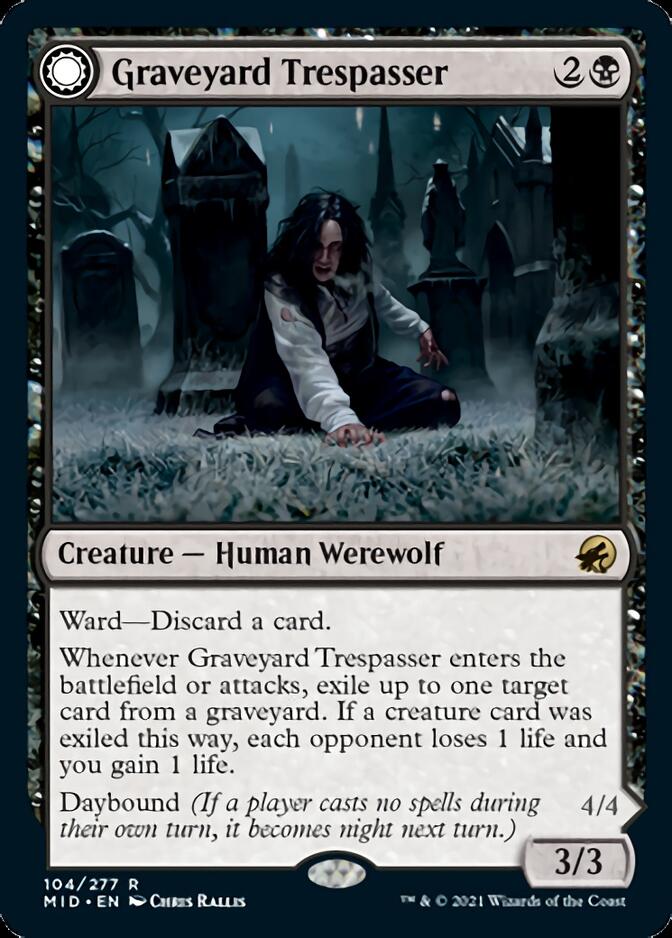 Graveyard Trespasser // Graveyard Glutton [Innistrad: Midnight Hunt] | Gate City Games LLC