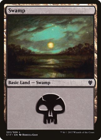 Swamp (301) [Commander 2017] | Gate City Games LLC