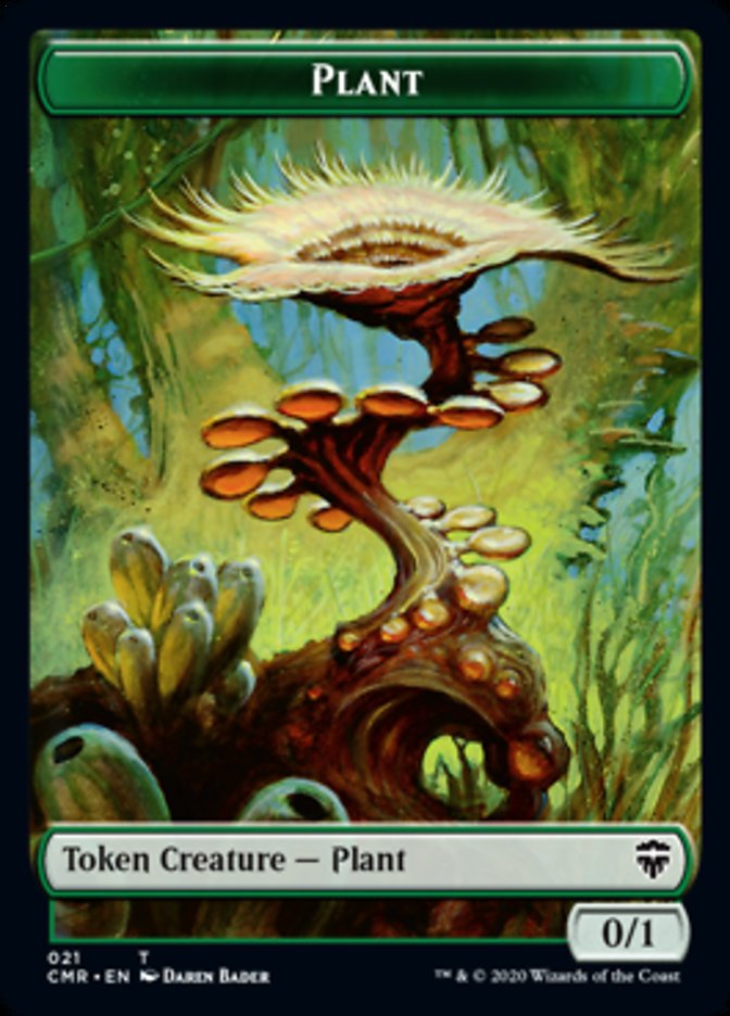 Illusion // Plant Token [Commander Legends Tokens] | Gate City Games LLC