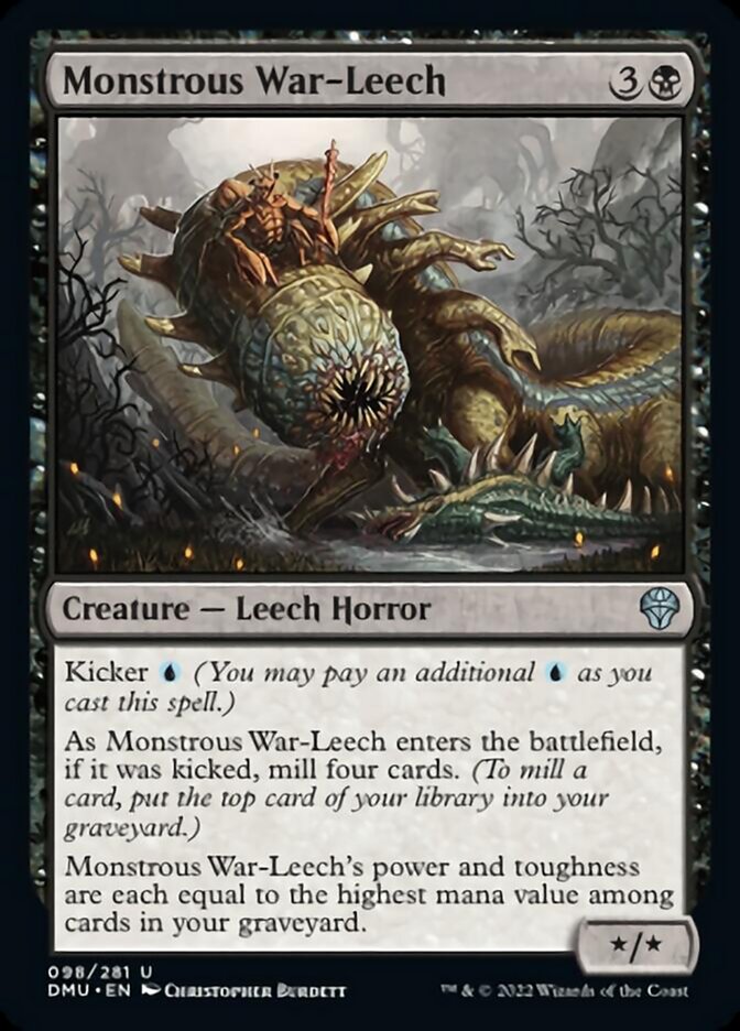 Monstrous War-Leech [Dominaria United] | Gate City Games LLC