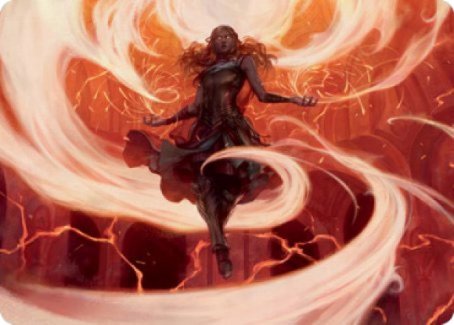 Crackle with Power Art Card [Strixhaven: School of Mages Art Series] | Gate City Games LLC