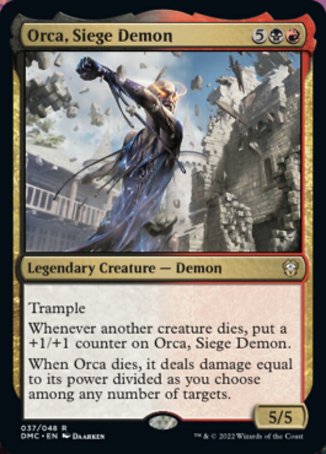 Orca, Siege Demon [Dominaria United Commander] | Gate City Games LLC